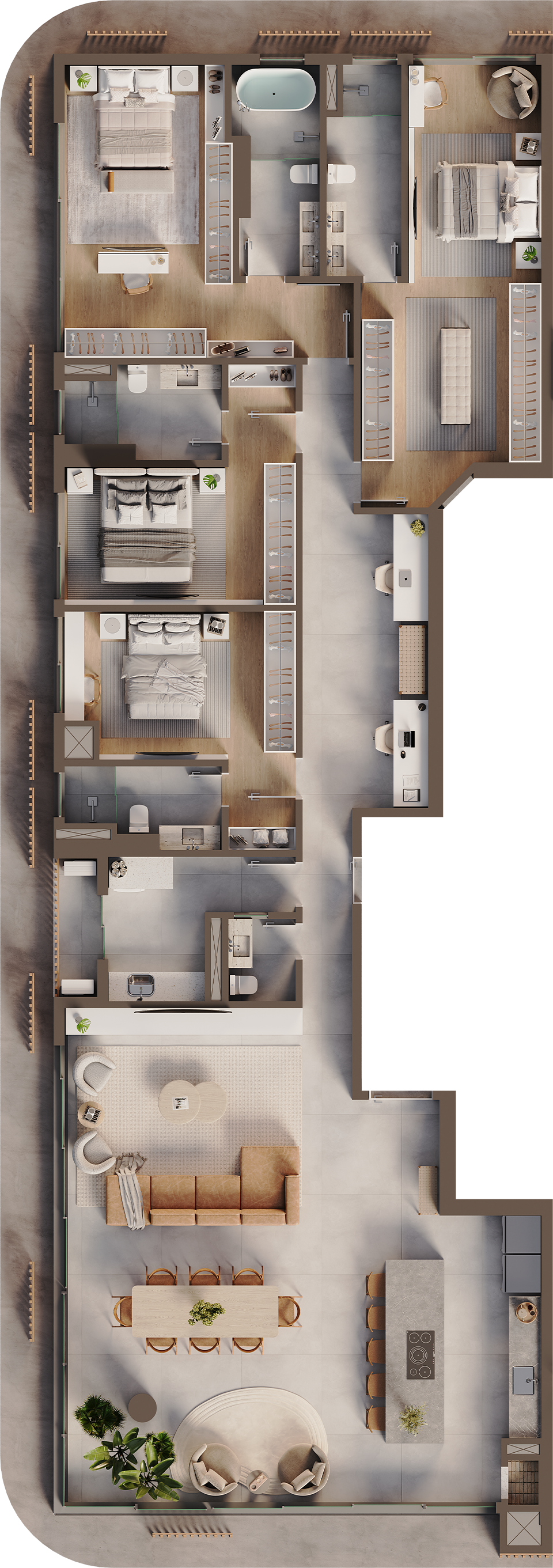Maiori Tipo 01 — 216 m²